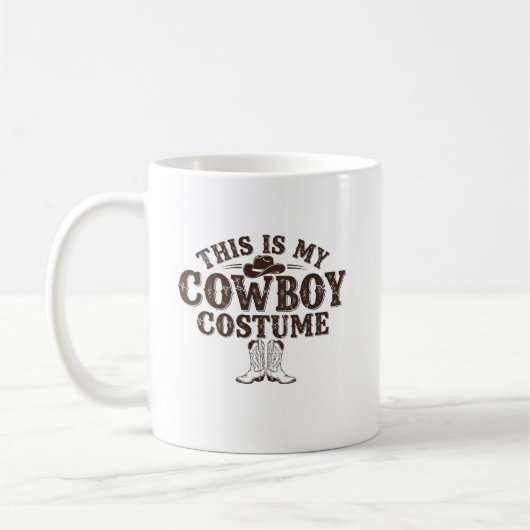 Cute Cowboy Western Cowboy Outfit Men Coffee Mug Kaffeetasse (Links)