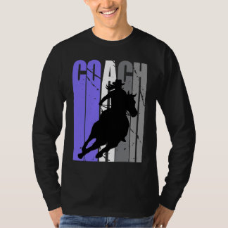 Cute Cowgirl Coach Instructor Cow Girls Rides Hors T-Shirt
