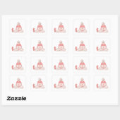 Cute Cozy Aesthetic Girl Sticker (Blatt)