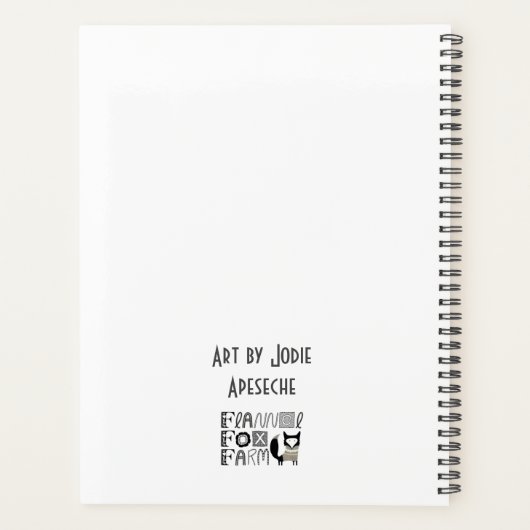 Cute Cozy Cat Daily Planner Planer (Rückseite)