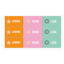 Cute & Cozy Custom Name Lunch Box Labels kids