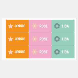 Cute & Cozy Custom Name Lunch Box Labels kids Etiketten