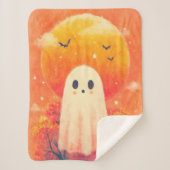 Cute Cozy Halloween Blanket Sherpadecke (Vorderseite)