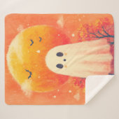 Cute Cozy Halloween Blanket Sherpadecke (Vorderseite (Horizontal))