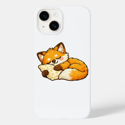 Cute Cozy Sleeping Fox Case-Mate iPhone Hülle (Rückseite)