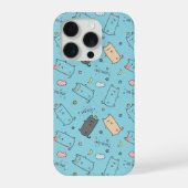 Cute & Cozy Sleepy Cat Dreams Pattern iPhone case iPhone Hülle (Rückseite)