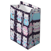 Cute cozy winter stickers mittlere geschenktüte (Vorderseite Schrägansicht)