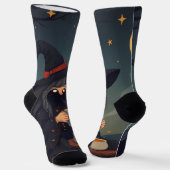 Cute Cozy Witch Coffee Socks – Halloween Magic Socken (Gewinkelt)