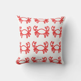 Cute Crab Pattern Kissen