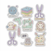 Cute Crafter Kawaii Pack Aufkleber (Vorderseite)