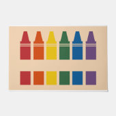 Cute Crayons Doormat, Back To School Gift Fußmatte (Vorderseite)