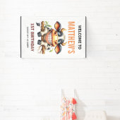 Cute Crazy Cow Farm Theme 1st Birthday Banner (InSitu)