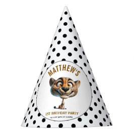 Cute Crazy Cow Farm Theme 1st Birthday Partyhütchen