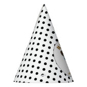 Cute Crazy Cow Farm Theme 1st Birthday Partyhütchen (Links)