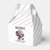 Cute Crazy elephant Farm Theme 1st Birthday Geschenkschachtel (Vorderseite)