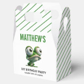 Cute Crazy Frog Farm Theme 1st Birthday Geschenkschachtel (Geöffnet)