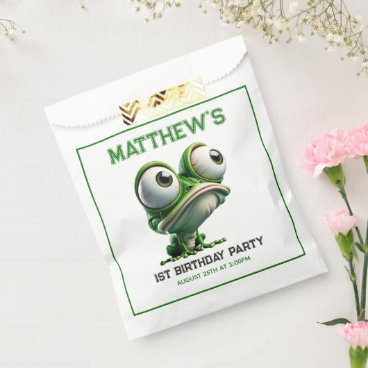 Cute Crazy Frog Farm Theme 1st Birthday Party Geschenktütchen (Versiegelt)