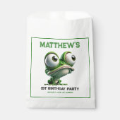 Cute Crazy Frog Farm Theme 1st Birthday Party Geschenktütchen (Vorderseite)