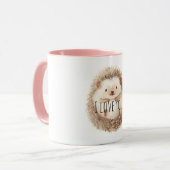 Cute Cream Hedgehog Tasse (Vorderseite Links)