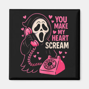 Cute Creepy Horror Lässt Mein Herz Valentinstag Sc Magnet