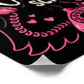 Cute Creepy Horror Make My Heart Scream Valentine’ Poster (Ecke)