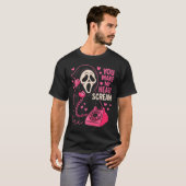 Cute Creepy Horror Make My Heart Scream Valentine’ T-Shirt (Vorne ganz)