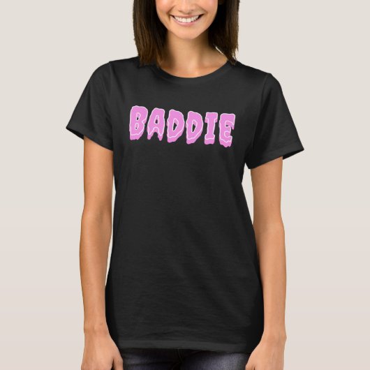 Cute & Creepy Pink Baddie T-Shirt (Vorderseite)
