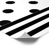 Cute Crimson Bow Birthday Poster (Ecke)