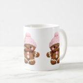 Cute Crochet Gingerbread Mug Cake Character Coffee Kaffeetasse (VorderseiteRechts)
