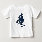 Cute Crowned Bird Toddler T-Shirt (Vorderseite)