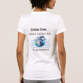 Cute Cruise Most Likely Teal Personalize T-Shirt (Rückseite)