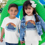 Cute Cruise Ship Family Trip Sunset Personalized Kleinkind T-shirt<br><div class="desc">Cool custom cruise ship toddler t-shirts for your family reunion or spring break trip to Bermuda,  The Bahamas,  or The Caribbean. Customize these cute sunset tees with your family name and destination or year.</div>