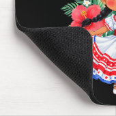 Cute Cuba Cuban Girl Traditional Dress Trocal Flow Mousepad (Ecke)