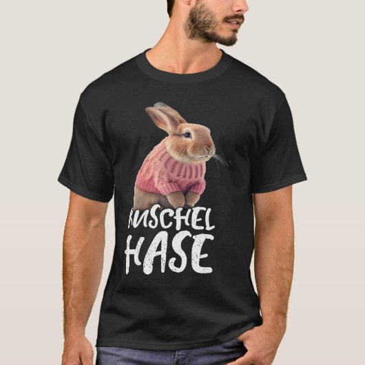 Cute cuddly rabbit winter ski rabbit T-Shirt (Vorderseite)