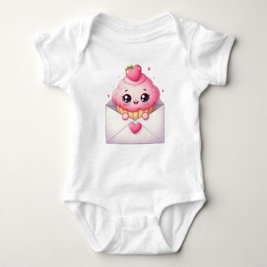 Cute Cupcake Baby Strampler (Vorderseite)