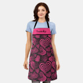 Cute Cupcake Dessert Pattern Women's Cooking Schürze (Getragen)