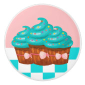 Cute Cupcake Kitchen Decor Keramikknauf (Vorderseite)