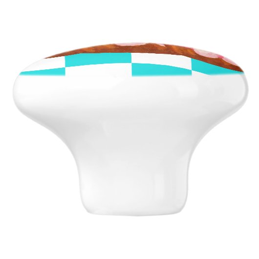 Cute Cupcake Kitchen Decor Keramikknauf (Seitenansicht)