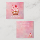 Cute Cupcake Sweet Treats Valentine's Day Cards Mitteilungskarte (Vorne/Hinten)