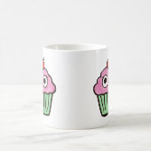Cute Cupcake with Eyes Mug Kaffeetasse (Mittel)
