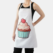Cute Cupcake with Heart Topper Schürze (InSitu)