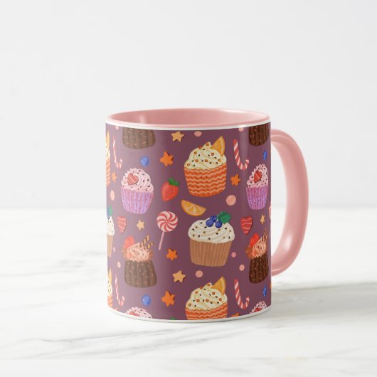 Cute cupcakes tasse (VorderseiteRechts)