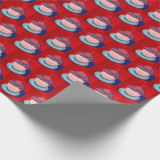 Cute Cupcke Geschenkpapier (Ecke)