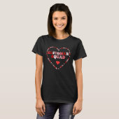 Cute Custodian Squad Valentines Day Heart T-Shirt (Vorne ganz)