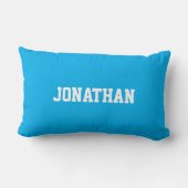 Cute Custom Blue Little Cars Boy's Throw Lendenkissen (Rückseite)