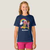 Cute Custom Cowgirl Rodeo Birthday T-Shirt (Vorne ganz)