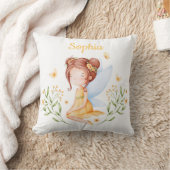 Cute Custom Name Baby Girl Fairy Pillow Kissen (Decke)