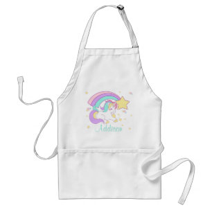 Cute Custom Personalized Magical Rainbow Unicorn Schürze
