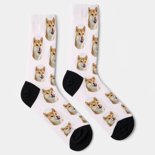 Cute Custom Pet Photo Socks Socken (Rechts)