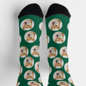 Cute Custom Pet Photo Socks Socken (Oben)